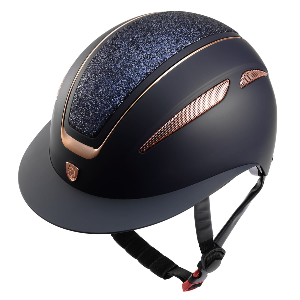 Kask jeździecki Tattini Ariete Pink Gold - Cavalo